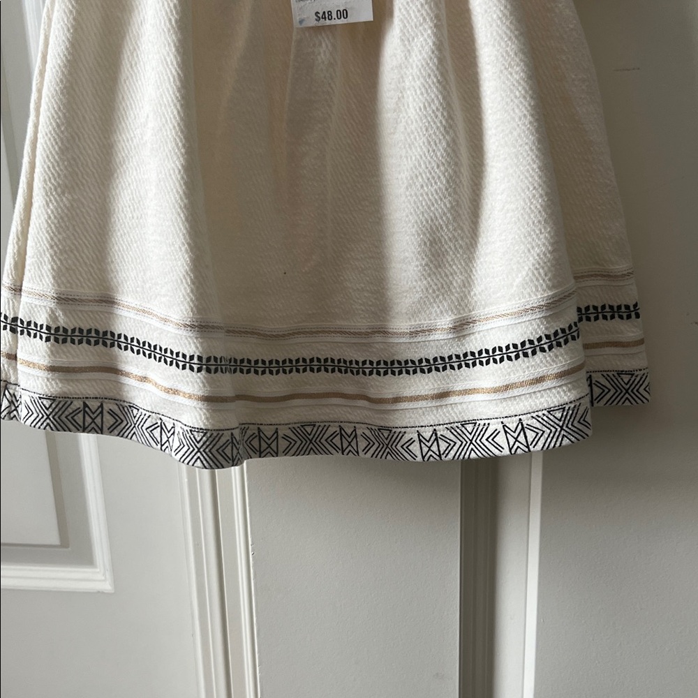 NWT First Impressions Ivory Baby Blouse with Patterned Hem Size 12M - Picture 2 of 5